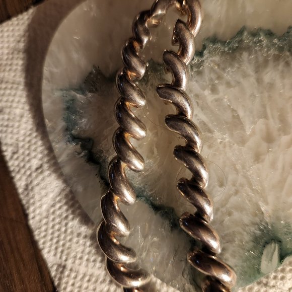 Vintage Sterling Silver San Marco Design  7-1/2"  20.5g  Bracelet  Beautiful - Picture 1 of 5